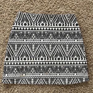 Patterned Mini Skirt
